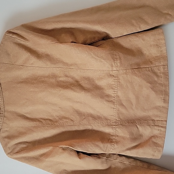 Austin Clothing Company Womans Sz. M Jacket Suede Look Beige - Picture 7 of 7
